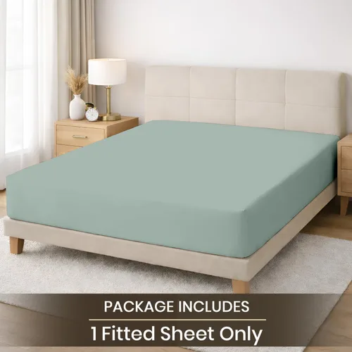 Vista 22 de SGI bedding 100% Egyptian Cotton 600 TC Twin Size Fitted Sheet Only Soft, Smooth Sateen Weave 15" inch Deep Pocket Fitted Bed Sheet - White