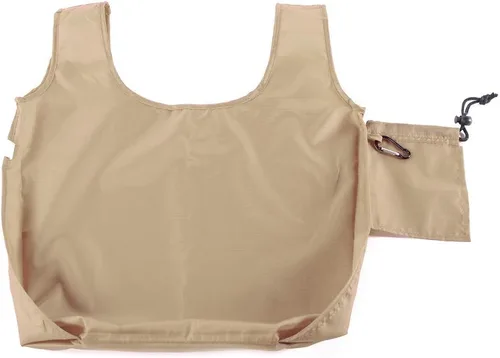 Vista 3 de Mato & Hash Bolsas de comestibles reutilizables Plegables con bolsa de cuerda integrada Bolsa de nailon Ripstop