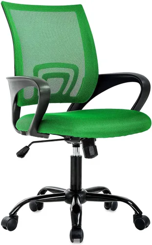 Vista 14 de Silla de oficina, silla de oficina ergonómica, ajustable, silla giratoria de escritorio de oficina con reposabrazos, con para hogares y oficinas