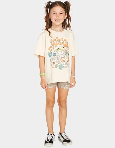 Vista 4 de Volcom Camiseta de gran tamaño Truly Stoked Bf para niña