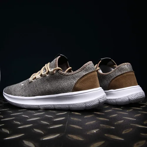 Vista 6 de KEEZMZ - Zapatos deportivos modernos y transpirables para hombres, zapatos ligeros para correr de malla, con una suela suave, estilo casual