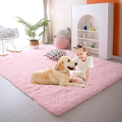 Vista 42 de Alfombra redonda beige para dormitorio: alfombra suave y esponjosa de 4 x 4 pies para sala de estar, alfombra redonda de felpa peluda