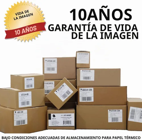 Vista 3 de Gorilla Supply - Rollos de PApel Térmicos, 3-1/8 x 230 pies, 10 rollos sellados.