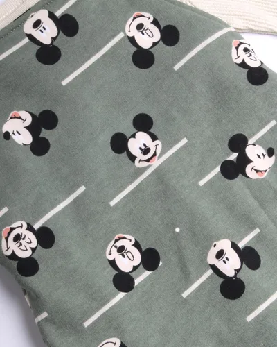 Vista 4 de Disney Conjunto de mono de Mickey Mouse para bebé, 2 piezas, mameluco y camisa de manga larga