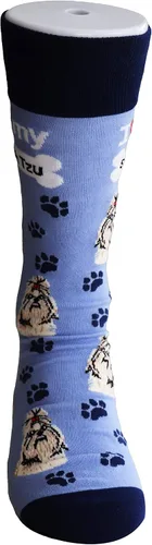 Vista 8 de Sock Society I Love Dogs - Calcetines divertidos unisex para hombres y mujeres, diseño casual, paquete de 3