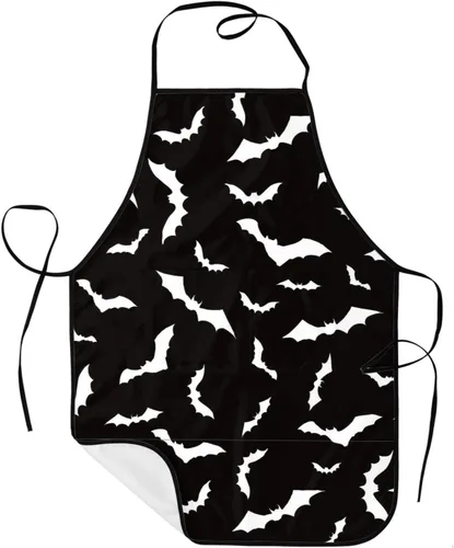 Vista 17 de Sigouyinei Delantales para mujeres con bolsillos, delantal para hombres, delantal adecuado para chefs camareros, técnicos de uñas para hornear