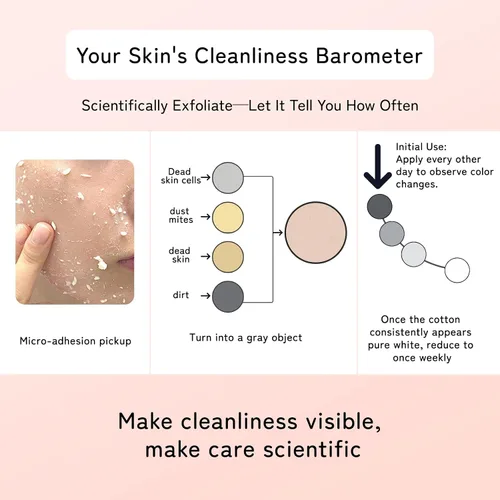 Vista 4 de QUARXERY Gel exfoliante purificante, 2 piezas: suave para la cara, exfoliante facial para exfoliación facial, limpia la suciedad y los aceites