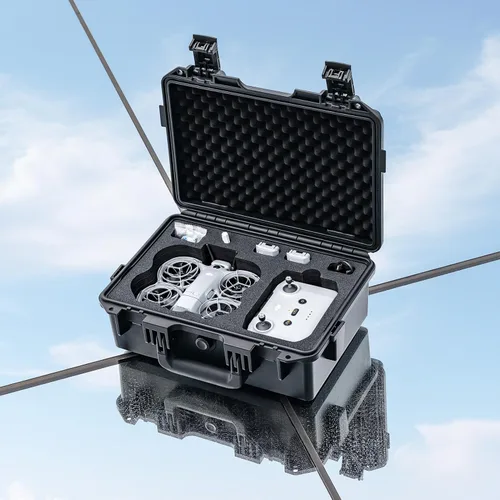 Vista 8 de Lykus Titan N200 - Carcasa rígida impermeable para DJI Neo 2 y controlador Estuche rígido