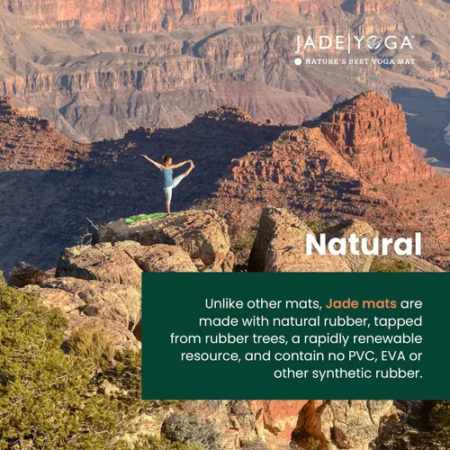 Vista 7 de JadeYoga Tapete de yoga de viaje, plegable, ligero y portátil, tapete de goma natural antideslizante para mujeres y hombres, ideal para yoga, hogar