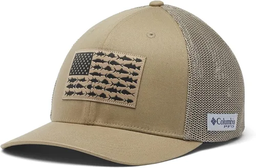 Vista 3 de Columbia PFG Fish Flag Mesh Ball Cap