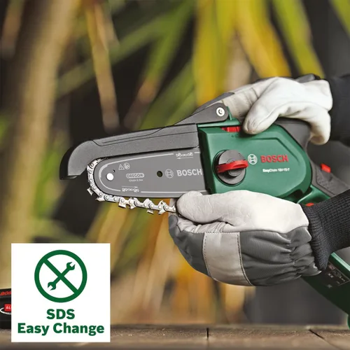 Vista 19 de Bosch Sierra de podar compacta inalámbrica para el hogar y el jardín EasyChain 18V-15-7
