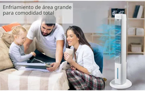 Vista 3 de Arctic Air Tower+ - Enfriador evaporativo para interiores con función de ventilador oscilante y silenciosa, temporizador de apagado automático, 4