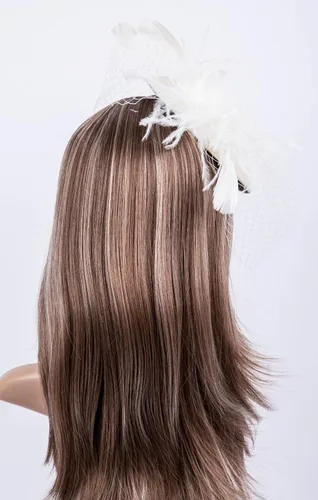 Vista 4 de Sombreros inspirados en el estilo de los años 20 y 50, sombrero pastillero, sombrero de cóctel, fiesta de té, sombrero con velo para niñas y mujeres