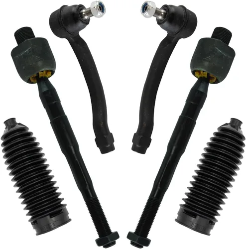 Vista 320 de TRQ Kit de dirección delantera con barra de acoplamiento de fuelle de piñón y cremallera compatible con Toyota Echo 2000-2005