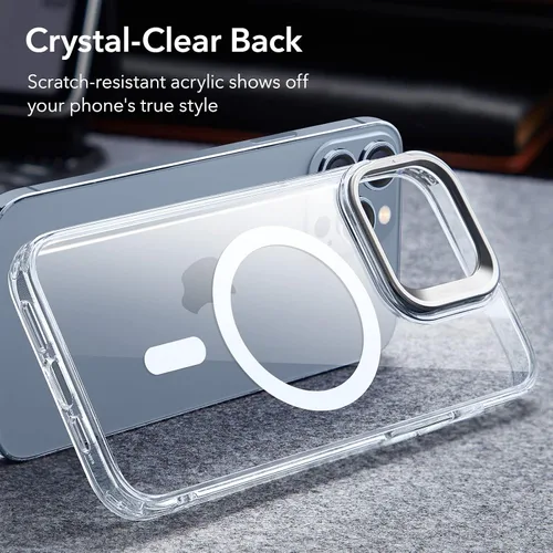Vista 6 de ESR Funda para iPhone 13 Pro, compatible con MagSafe, protección de grado militar a prueba de golpes, soporte de anillo de cámara integrado, funda