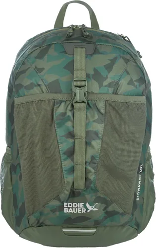 Vista 22 de Eddie Bauer Stowaway Mochila Empacable Viaje Exterior Ligera Plegable Duradera Poliéster Ripstop 30L - Cereza Negra