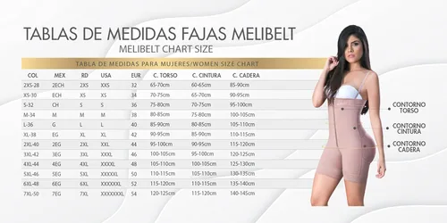 Vista 3 de Melibelt 2018 Fajas Colombianas Reductoras Y Moldeadoras Prendas de compresión para mujer