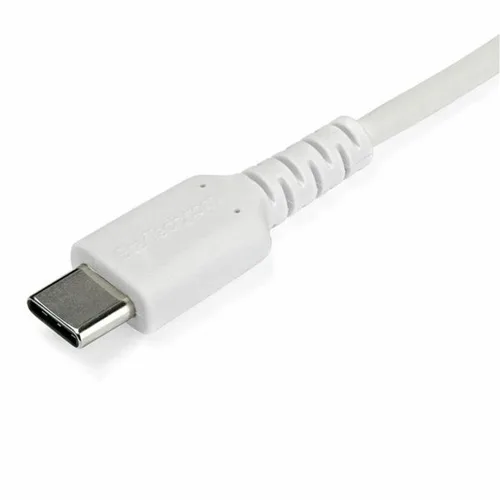 Vista 3 de Cable USB C Startech RUSB2CC1MW Blanco 1 m