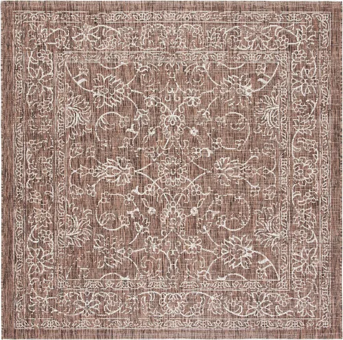 Vista 44 de SAFAVIEH Alfombra lavable al aire libre, colección Courtyard - 2'3" x 5', azul aguamarina y gris, no desprende pelusa y fácil limpieza, ideal