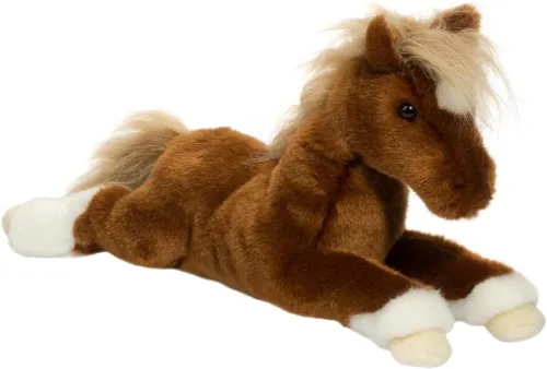Vista 5 de Douglas Wrangler - Peluche de caballo castaño