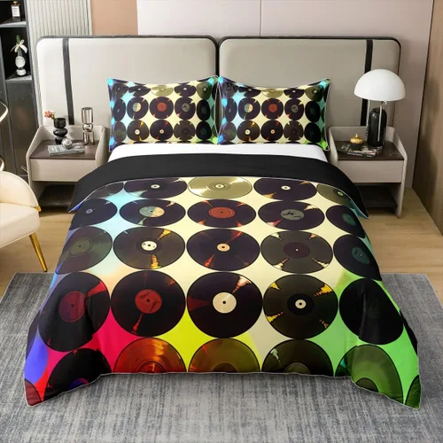 Vista 43 de jejeloiu Cute Mushroom Decor Duvet Cover 100% Cotton for Kids Boys Girls Twin Size Botanical Plants Bedding Set Cartoon Mushrooms Comforter Cover