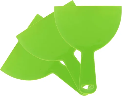 Vista 7 de Cuchillo de masilla de plástico, 3 piezas de herramienta raspadora de 2 pulgadas, cuchillos flexibles para paneles de yeso, calcomanías, papel