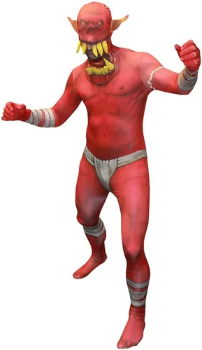 Vista 4 de Morphsuits mens Orc Jaw Dropper Costume