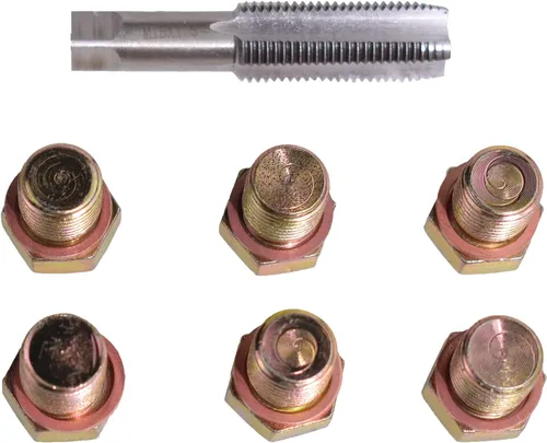 Vista 7 de Kit de herramientas de reparación de roscas de tapón de drenaje de aceite M13 X 1.5MM, kit de reparación de rosca de bandeja de aceite