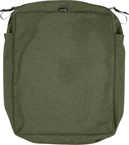 Vista 12 de Classic Accessories Montlake - Funda deslizante para cojín de asiento rectangular resistente al agua de 21 x 19 x 5 pulgadas para exteriores, funda