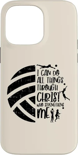 Vista 21 de I Can Do Things Through Christ Volleyball Christian Gift Case for iPhone 17