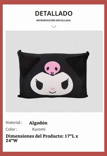Vista 6 de Funda de almohada linda de dibujos animados de anime de doble cara de felpa para decoración de dormitorio de niña, funda de almohada de algodón