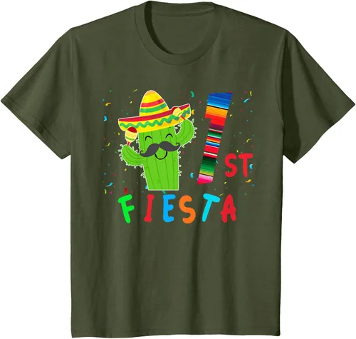 Vista 10 de Camiseta mexicana para fiesta temática de cumpleaños a juego, Negro, S