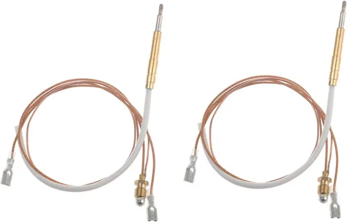 Vista 7 de Sensor de termopar para calentador de patio al aire libre, con tuercas de conexión de extremo M8 x 1, rosca de cabeza de termopar M6 x 0.75 y 2