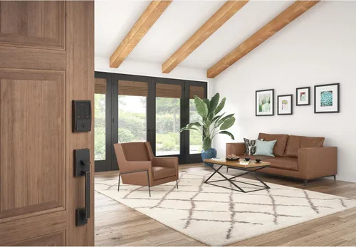 Vista 7 de SCHLAGE 5019832 Cerradura DEADBOLT WiFi ENC CEN AGD BRZ Bronce Envejecido