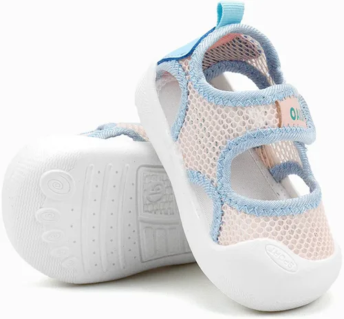 Vista 5 de OAISNIT Sandalias de verano para bebés, niñas y niños, antideslizantes, ligeras, zapatos de agua para la playa, primeros pasos