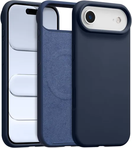 Vista 664 de Funda magnética de silicona para iPhone 13 Pro, color blanco antiguo [Compatible con Magsafe] [Forro de microfibra suave antiarañazos], funda
