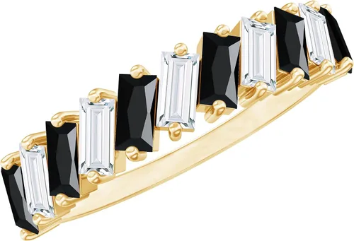 Vista 10 de Anillo de boda de ónix negro real (calidad AAA, joyería de piedras preciosas apilables para mujeres)