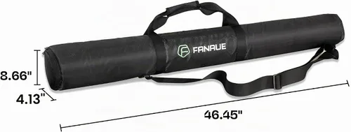 Vista 3 de Fanaue Funda de trípode con compartimentos, 39.4 x 9.8 x 9.8 pulgadas, bolsa de trípode resistente con correas para el hombro, funda de transporte