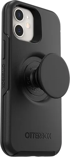 Vista 2 de OtterBox Otter + POP Symmetry Series - Funda para iPhone 12 Mini, color negro