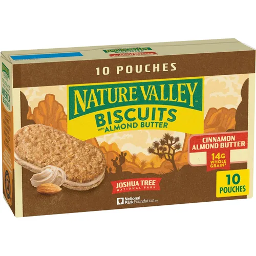 Vista 6 de Nature Valley Sándwiches de Galletas, Mantequilla de Almendra, 5 unidades, 6.75 onzas