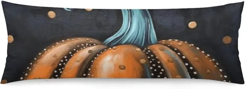 Vista 8 de Funda de almohada corporal de Halloween, Acción de Gracias, larga, arañas en telas, Halloween, lavable a máquina con cremallera, funda de almohada