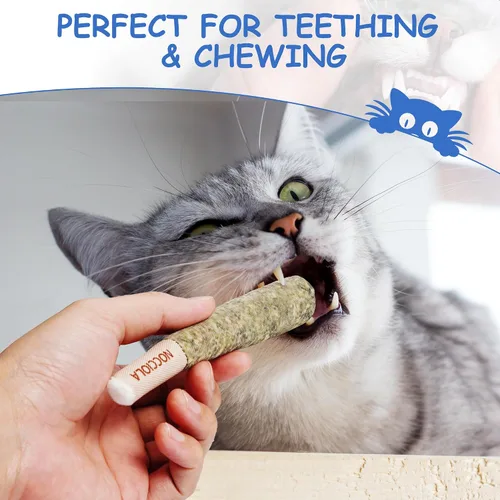 Vista 4 de Nocciola Paquete de 3 juguetes de hierba gatera para gatos, divertidos juguetes para gatos rellenos con hierba gatera orgánica 100% pura, juguetes