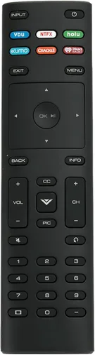 Vista 2 de XRT136 Control remoto universal para TV inteligente Vizio D24f-F1 D32f-F1 D43f-F1 D50f-F1 P75-E1 E43-E2 E50-E1 E50x-E1 E55-E1 E55-E2 E60-E3 E60-E6