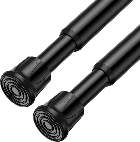 Vista 10 de AIZESI 4 Piezas Barras de Cortina de Tensión de Resorte Pequeñas de 8 a 12 Pulgadas, Mini Barras de Tensión DIY Sin Taladro para Luces Laterales