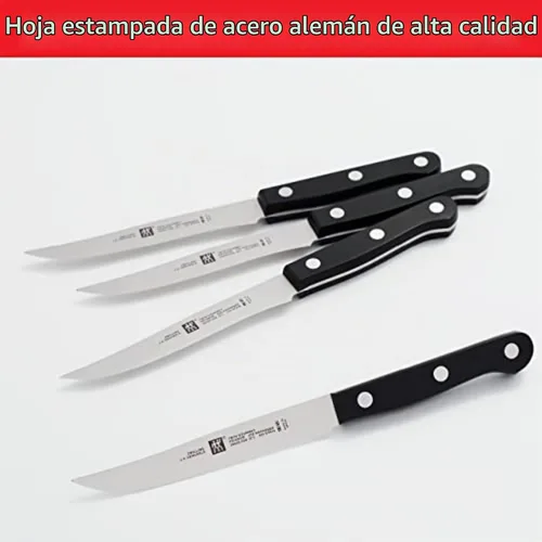 Vista 3 de Zwilling Juego de 4 cuchillos para carne Twin Gourmet, cuchillas