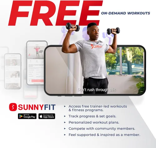 Vista 6 de Sunny Health & Fitness Premium Round Dumbbells for Strength Training 5-50 lb 9.9 lbs (par)