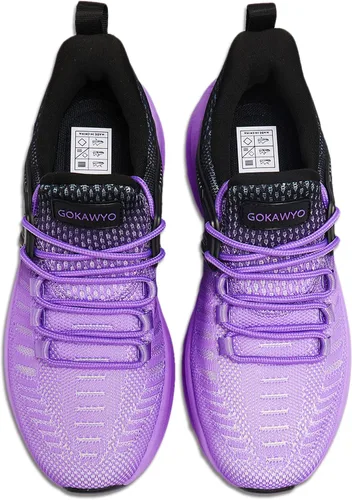 Vista 6 de Gokawyo Zapatos para caminar para mujer, zapatos de correr de malla transpirable