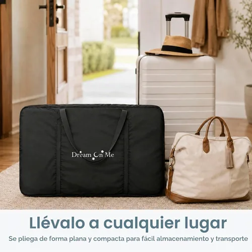 Vista 7 de Dream On Me Calypso - Cuna portátil plegable, color negro