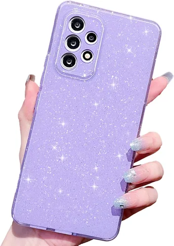 Vista 33 de MINSCOSE Funda compatible con Samsung Galaxy A14 5G, bonita funda delgada con purpurina fina, a prueba de golpes, de TPU para mujeres y niñas