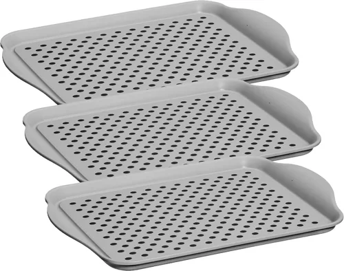 Vista 9 de Oggi charola rectangular con agarre de caucho, Agua (Aqua)